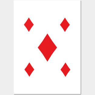 Tiles Diamonds Suit Playing Card Symbol Posters and Art